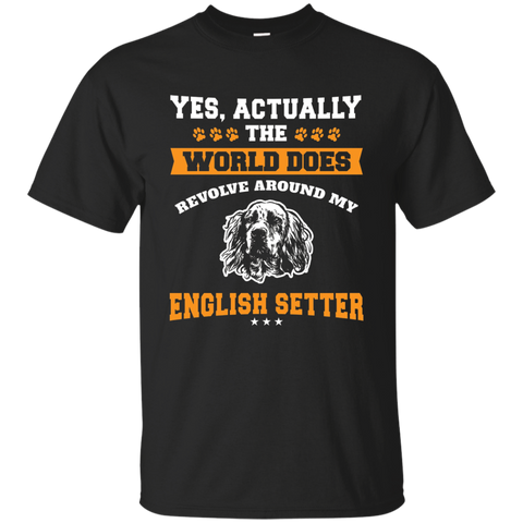 The World Arounds My English Setter T-Shirt_Black