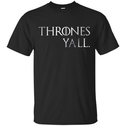 Thrones Y'all Novelty T-Shirt_Black