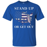 Stand Up Or Get Out American Flag Usa Lady Liberty Veterans_black=