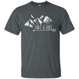 Take A Hike Mountain Adventure Funny Nature Explore Shirt_Black