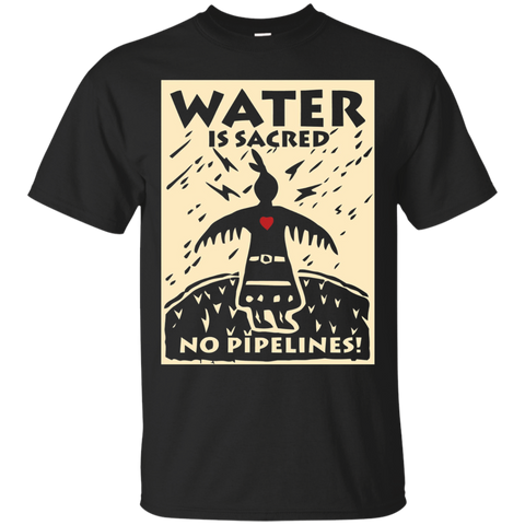 Water Is Sacred No Pipeline NoDAPL Shirt_Black