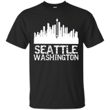 Seattle Washington USA United States America City T-shirt_Black