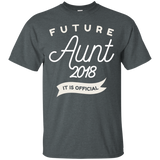 Womens Aunt To Be 2018 T-Shirt - Must Have For Any Future Auntie_Black