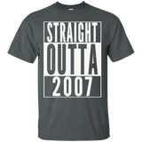 STRAIGHT OUTTA 2007 Special 10th Birthday Gift Idea T-Shirt_Black