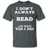 Always Reading T Shirts. Awesome Gifts For Book Readers._black