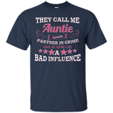 They Call Me Auntie Because Partner In Crime T Shirt_black