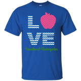 Love Transitional Kindergarten Shirt For Teacher Kids Apple