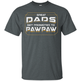 Great Dads Get Promoted To Pawpaw - Coolest Grandpa Shirt_black=