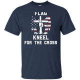 I Don't Kneel Christian T-shirt (design On Back Of Shirt)_black=