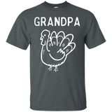 Grandpa Turkey Thanksgiving Family Tshirt For Group Photo_black