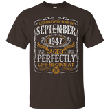 Legends Were Born In September 1947, 70th Birthday Gift Tee