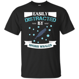 Easily Distracted Sperm Whale T-shirt_black=