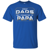 Great Dads Get Promoted To Papa - Coolest Grandpa Shirt_black=