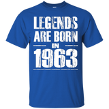 Legends Are Born In 1963 Shirt Funny 54th Birthday Gift Tee