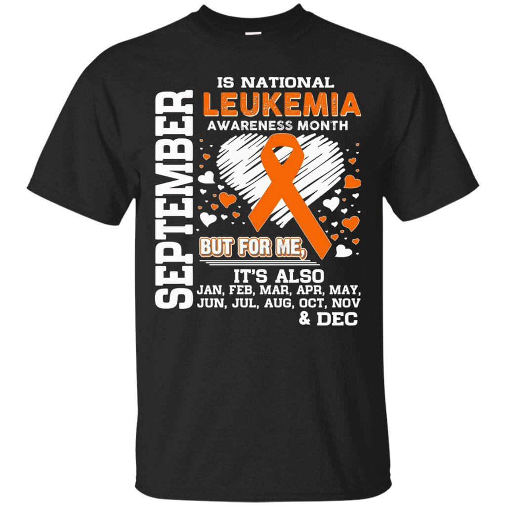 September is National Leukemia Awareness month Shirt_Black