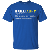 Womens Brilliaunt Definition T-shirt Funny Gift For Aunt_Black