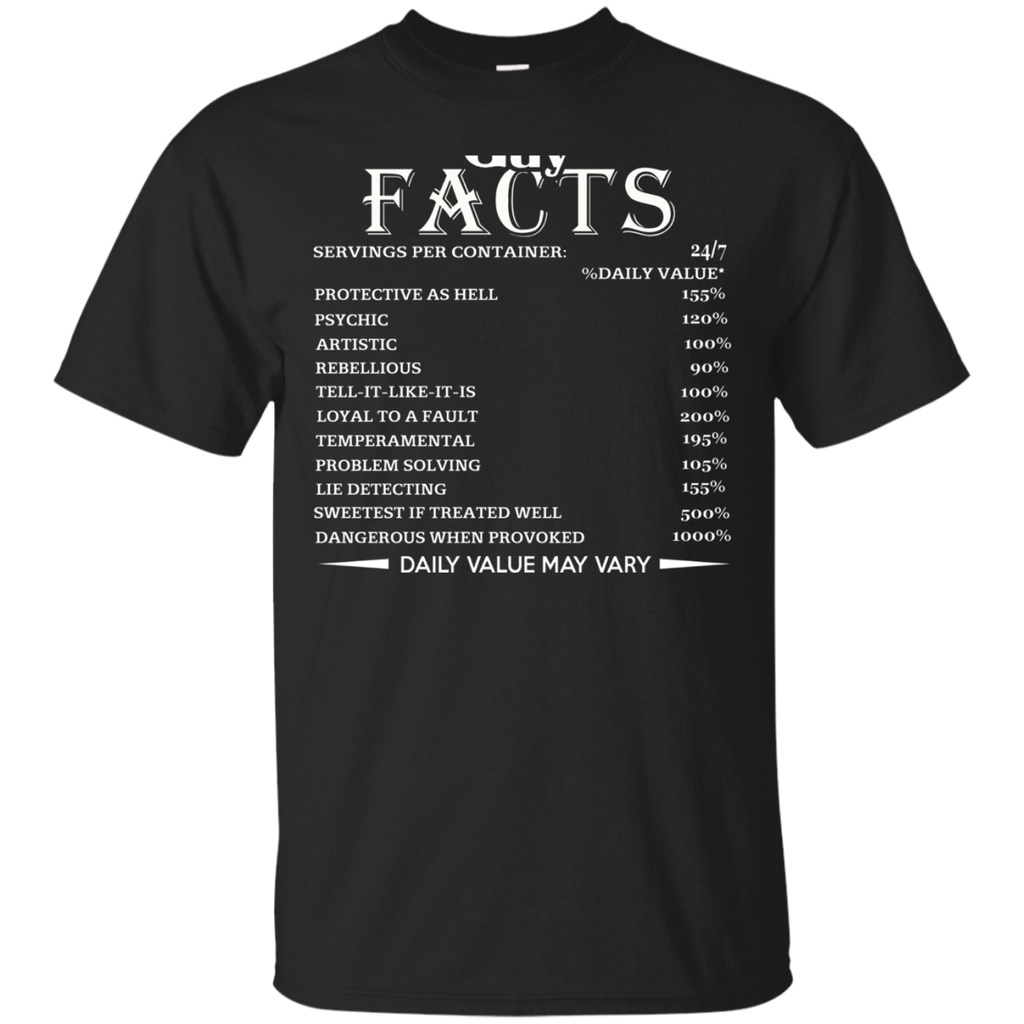 September Guy Facts Born In September Birthday Gift T-Shirt_Black