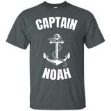 Captain Noah T-shirt Personalized Boat Captain Shirt_black=