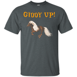 Giddy Up! Cowboy Cowgirl Horseback Rider Horse Shirt_black=