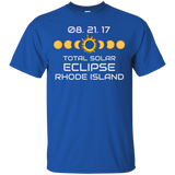 RHODE ISLAND Solar Eclipse Souvenir Gift T Shirt_Black