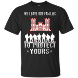 Combat Engineer Shirt We Leave Our Families Combat Engineer_black