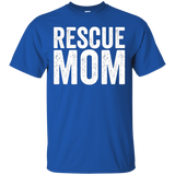 Rescue Mom - Cat Lover - Dog Lover - Adoption T-Shirt_Black