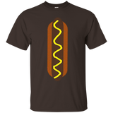 Hot Dog Costume Shirt Sausage Wiener Mustard Bun Fast Food_black=