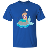 Cute Unique & Trendy Mermaid & Pearls Art T-shirt & Gift_navy