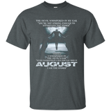 The Devil - born in August - the storm - T-shirt month gif_Black