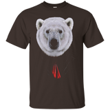 Sharp Looking Polar Bear in Black Suit with Red Tie T-Shirt_Black