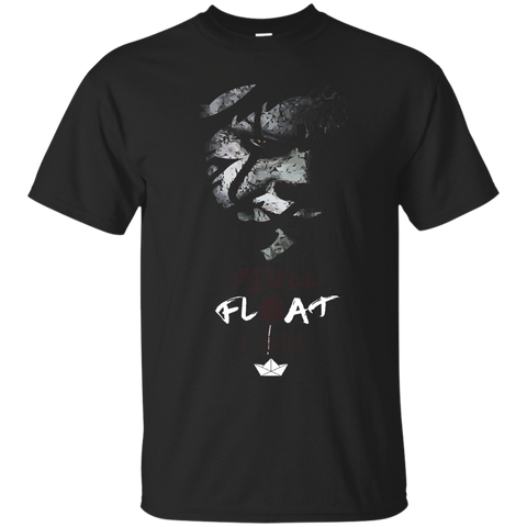 Scary Halloween You'll Float Too Horror T-shirt_black=