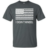 I Don't Kneel - American Patriot - National Anthem T-shirt_black=