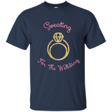 Sweating For The Wedding Engagement Ring T-Shirt_Navy