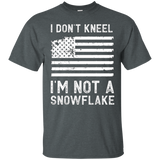 I Don't Kneel - I'm Not A Snowflake Distressed T-shirt_black