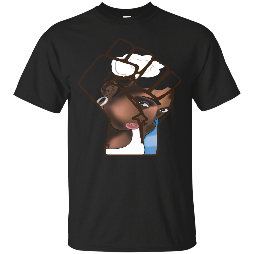 Civil Rights Black Power Fist History Movement T-shirt_black