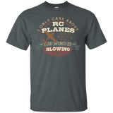 Only Care About RC Planes Which Way Wind Is Blowing T-Shirt_Black