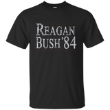 Retro Reagan Bush 84 Election T Shirt_Navy