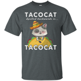 Tacocat Shirt Spelled Backwards Is Tacocat Funny Cat Lover_Black