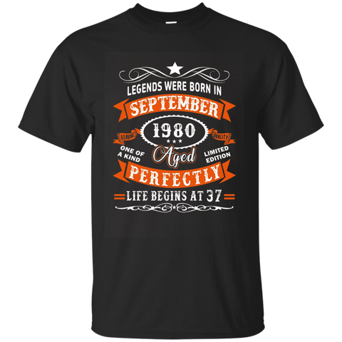 Legends Were Born In September 1980 - 37th Birthday T-shirt