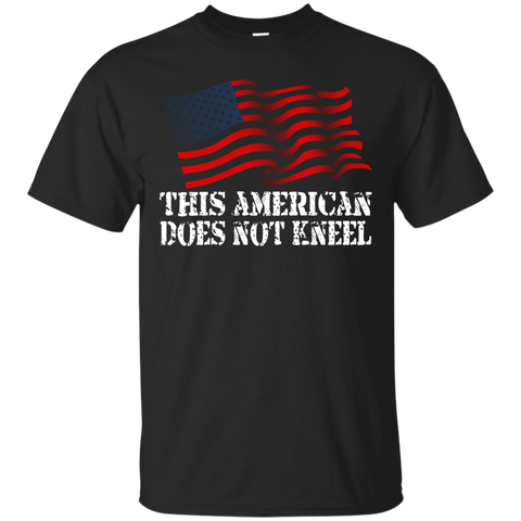 I Don't Kneel During The Anthem Usa Flag Tshirts_black