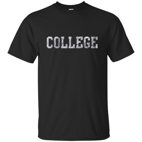 Retro College Funny T Shirt_Navy