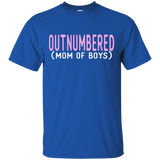 Womens Outnumbered Mom Of Boys Shirt_Black