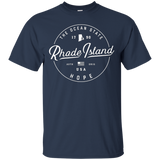 Rhode Island T-Shirt, US State Travel Vacation Shirts RI USA_Black