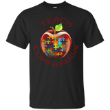 Teach Compassion Autism Awareness T-shirt_Black