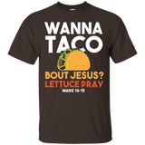 Taco Shirt Wanna Taco Bout Jesus Christian T-Shirt_Black