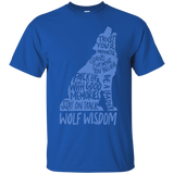 Wolf Wisdom T-shirt - Wolves Inspirational Tshirts_Black