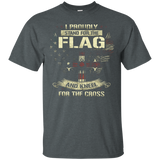 American T-shirt I Proudly Stand For The Flag_black