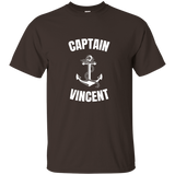 Captain Vincent T-shirt Personalized Boat Captain Shirt_black=