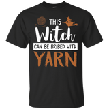 This Witch Can Be Bribed With Yarn T-Shirt_Black