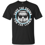 Save the Drama For the Llama T-Shirt_Black